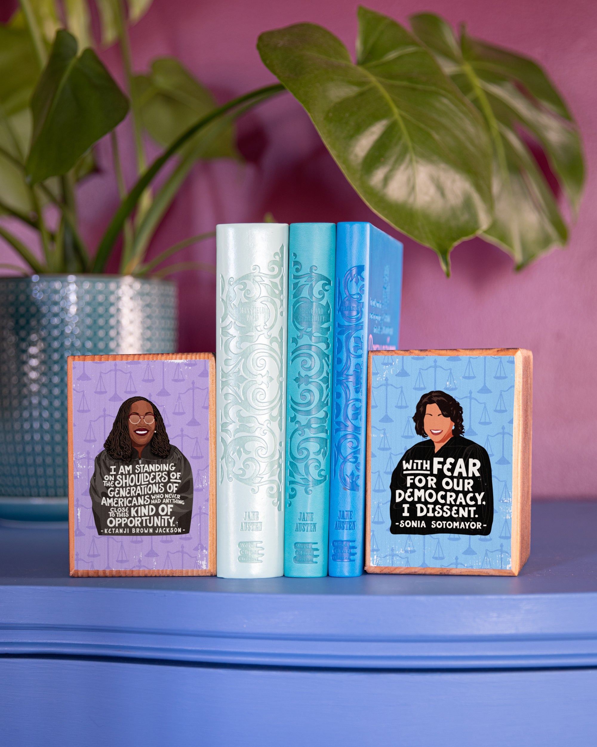 Quotes by Iconic Women Bookend Set of 2