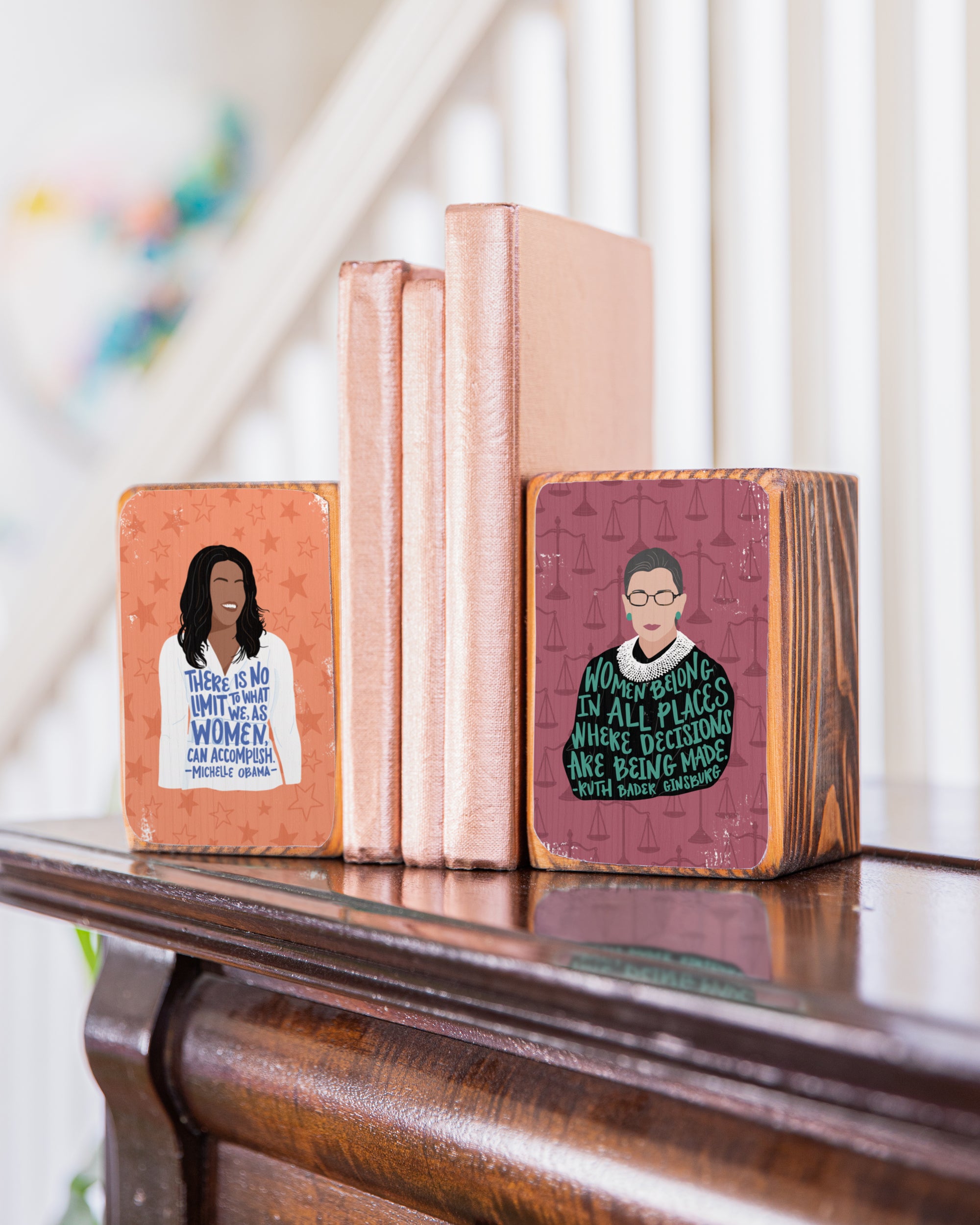 Quotes by Iconic Women Bookend Set of 2
