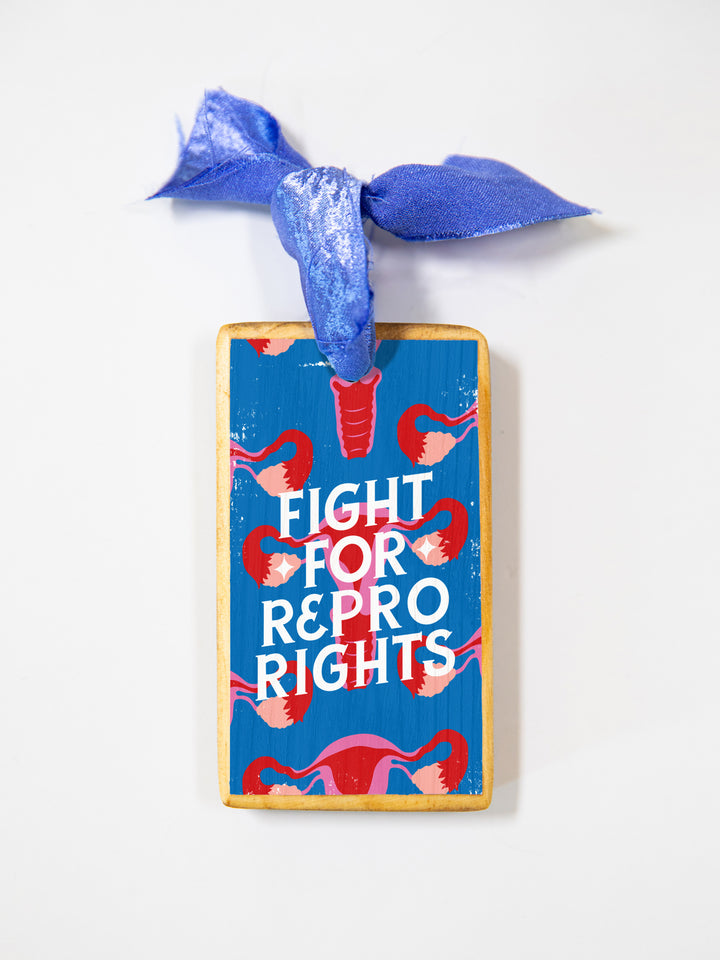 Fight for Reproductive Rights, Wood Ornaments