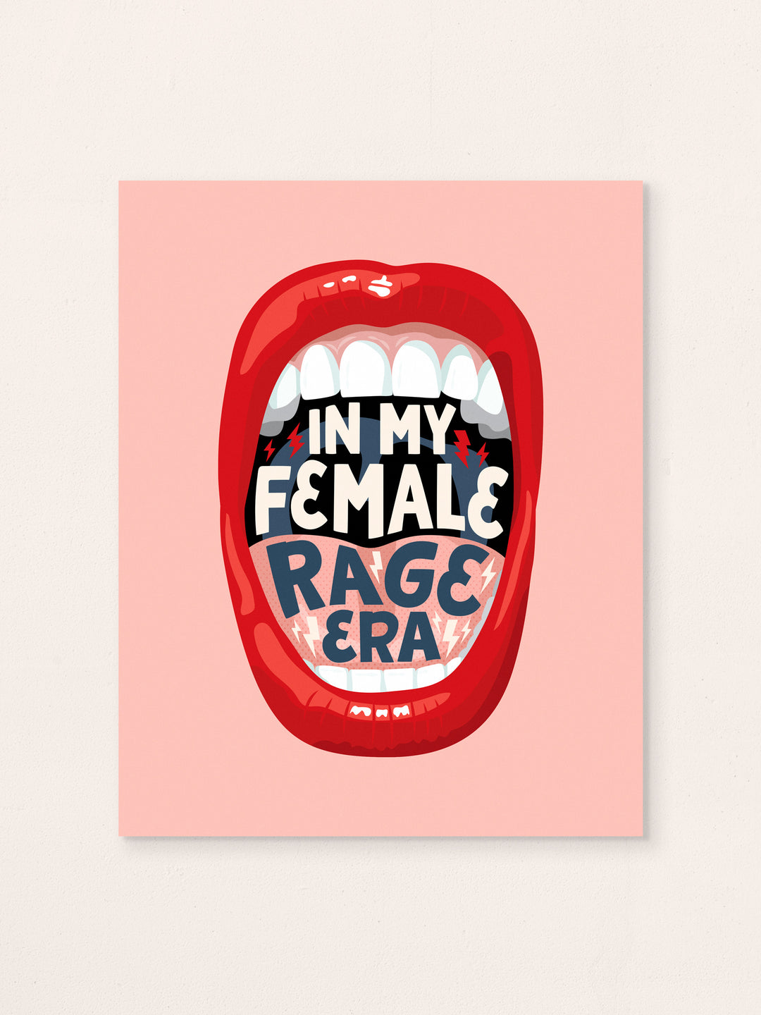 In My Female Rage Era, Illustrated Art Print