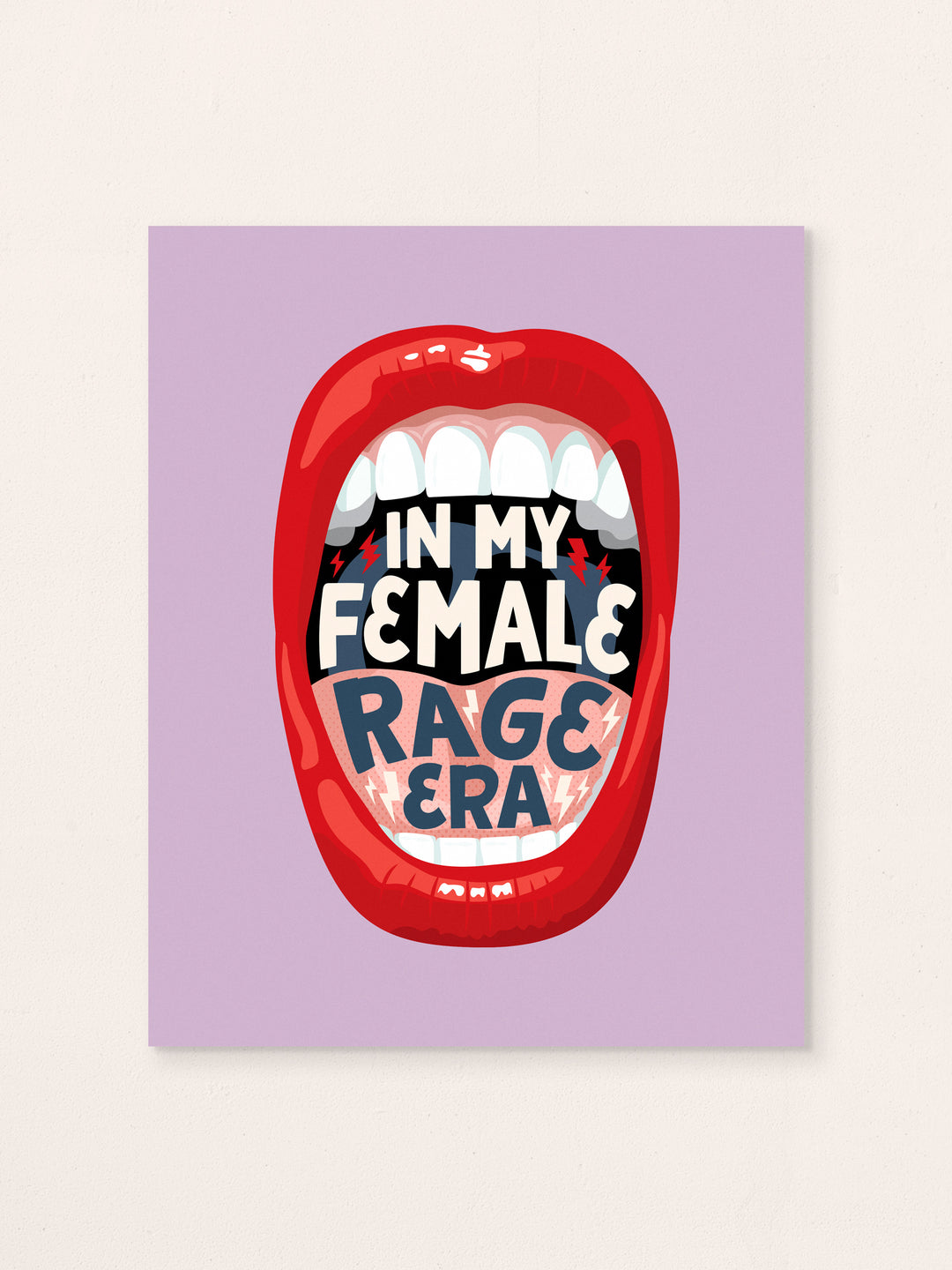 In My Female Rage Era, Illustrated Art Print
