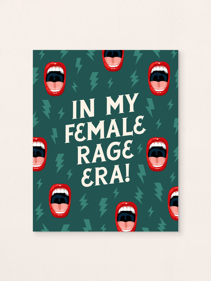 In My Female Rage Era, Patterned Art Print