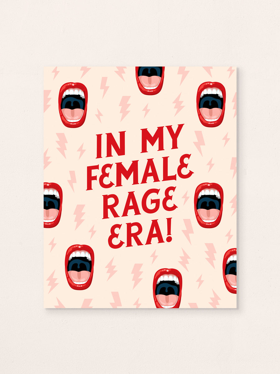 In My Female Rage Era, Patterned Art Print – ARCHd