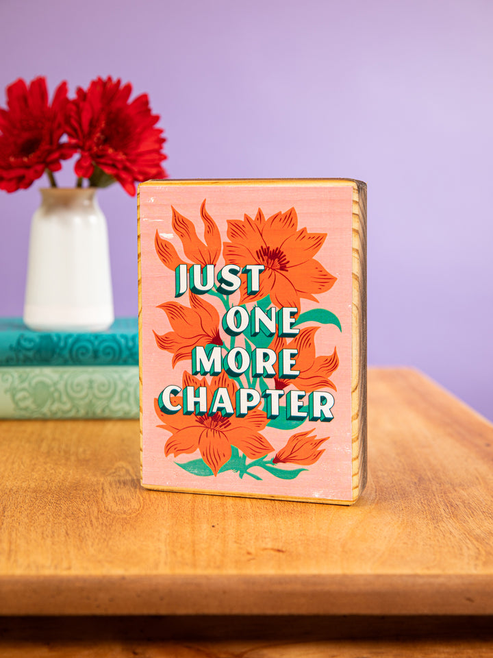 Just One More Chapter Wood Wall Art