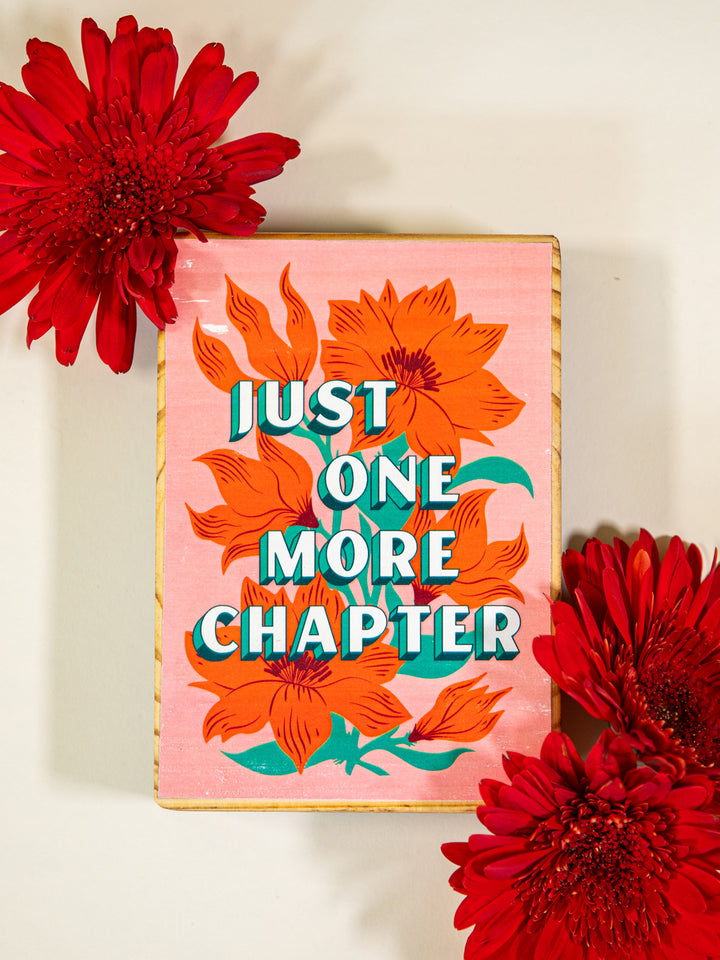 Just One More Chapter Wood Wall Art