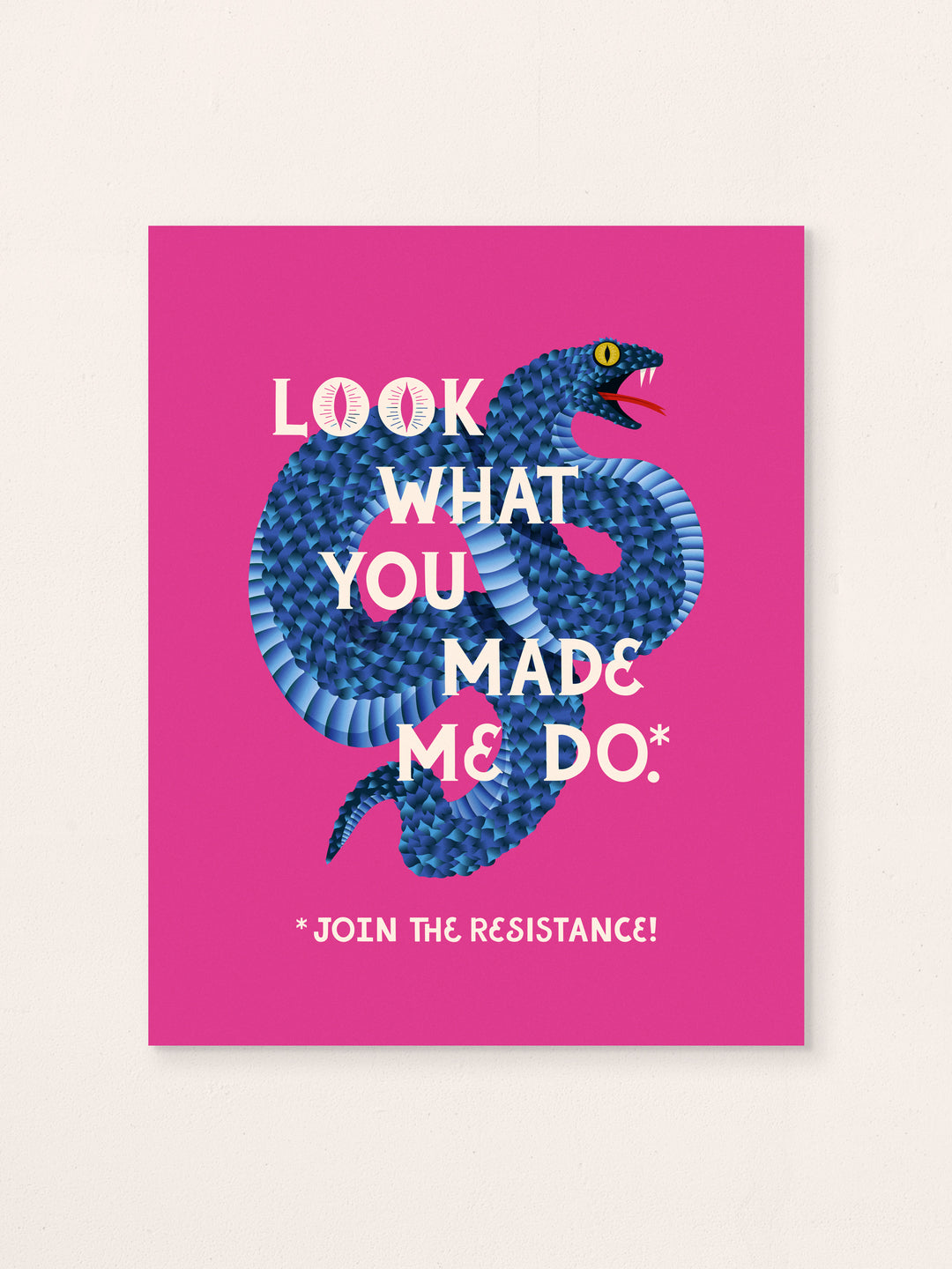 Look What You Made Me Do, Illustrated Snake Art Print