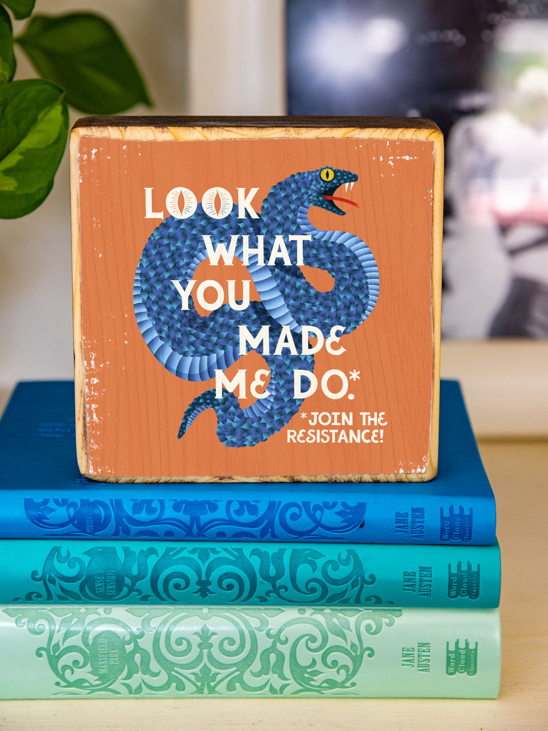 Look What You Made Me Do, Illustrated Wood Art