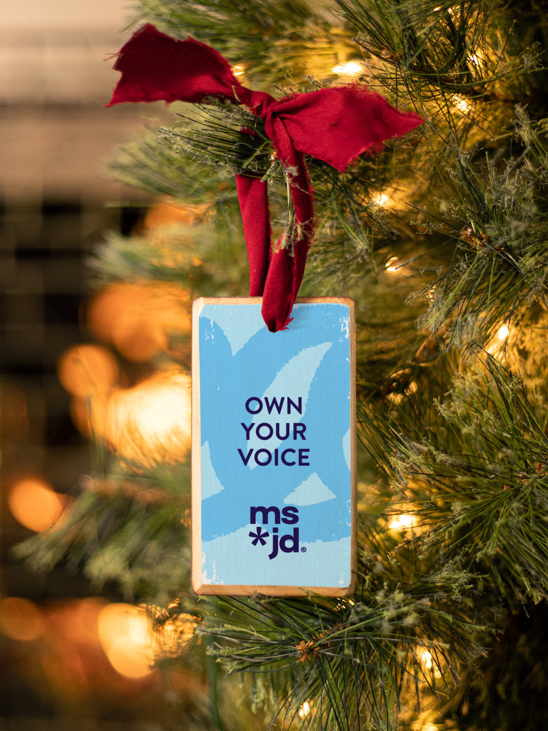 Ms. JD Motivational Sayings Wood Ornament