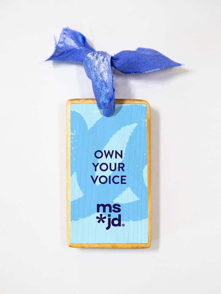 Ms. JD Motivational Sayings Wood Ornament