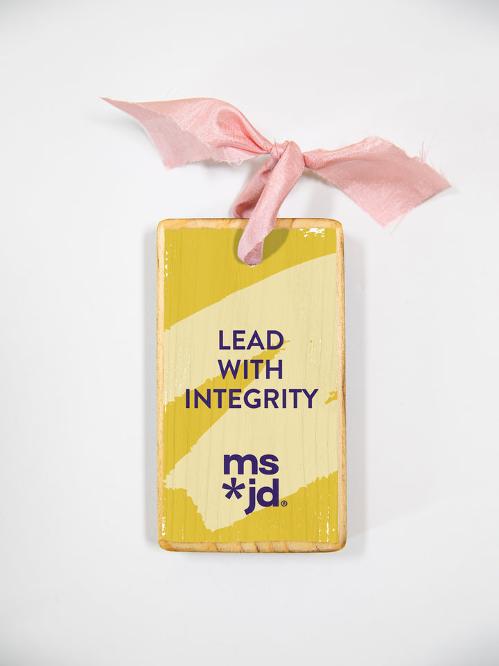 Ms. JD Motivational Sayings Wood Ornament
