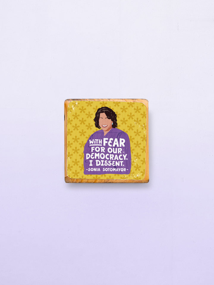 Ms. JD Iconic Woman Quote Wood Wall Art - Sonia Sotomayor