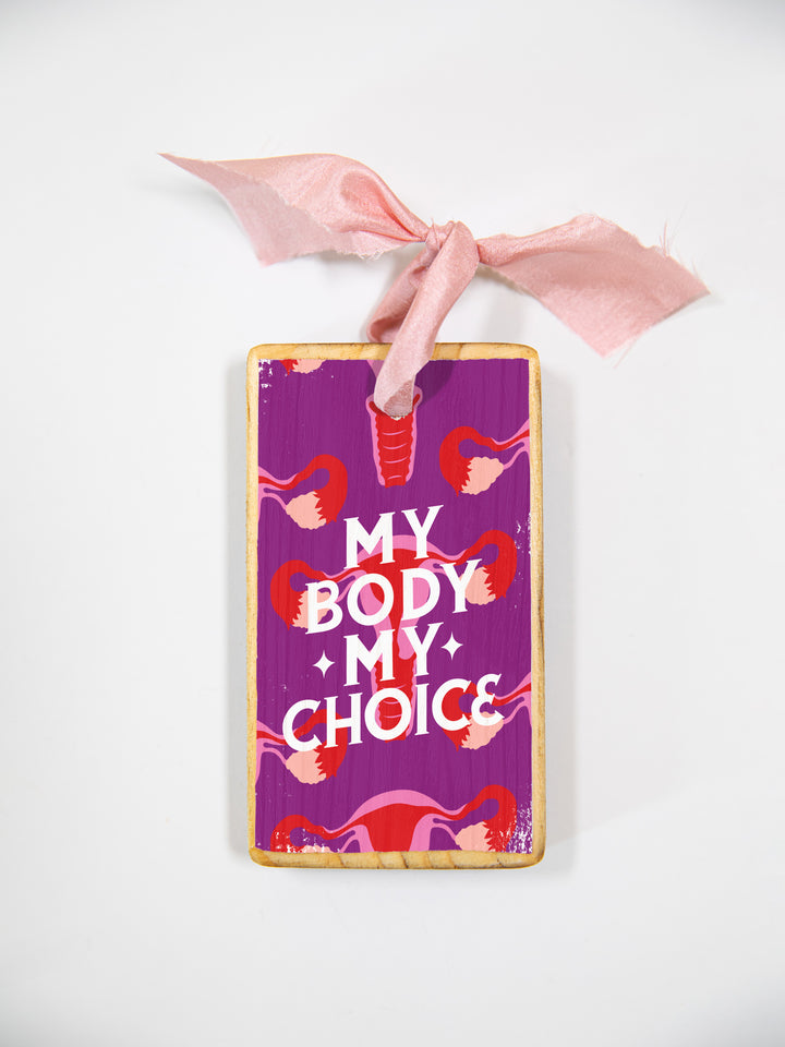 Fight for Reproductive Rights, Wood Ornaments