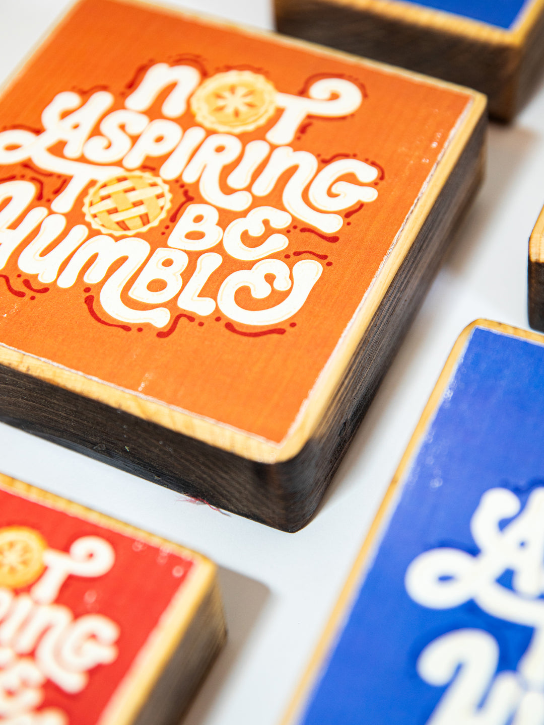Not Aspiring to be Humble, Pie Illustration Wood Art