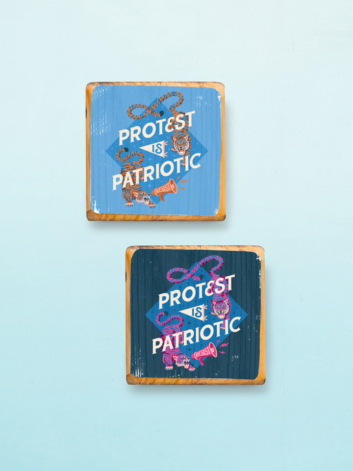 Protest is Patriotic, Protest Wood wall art