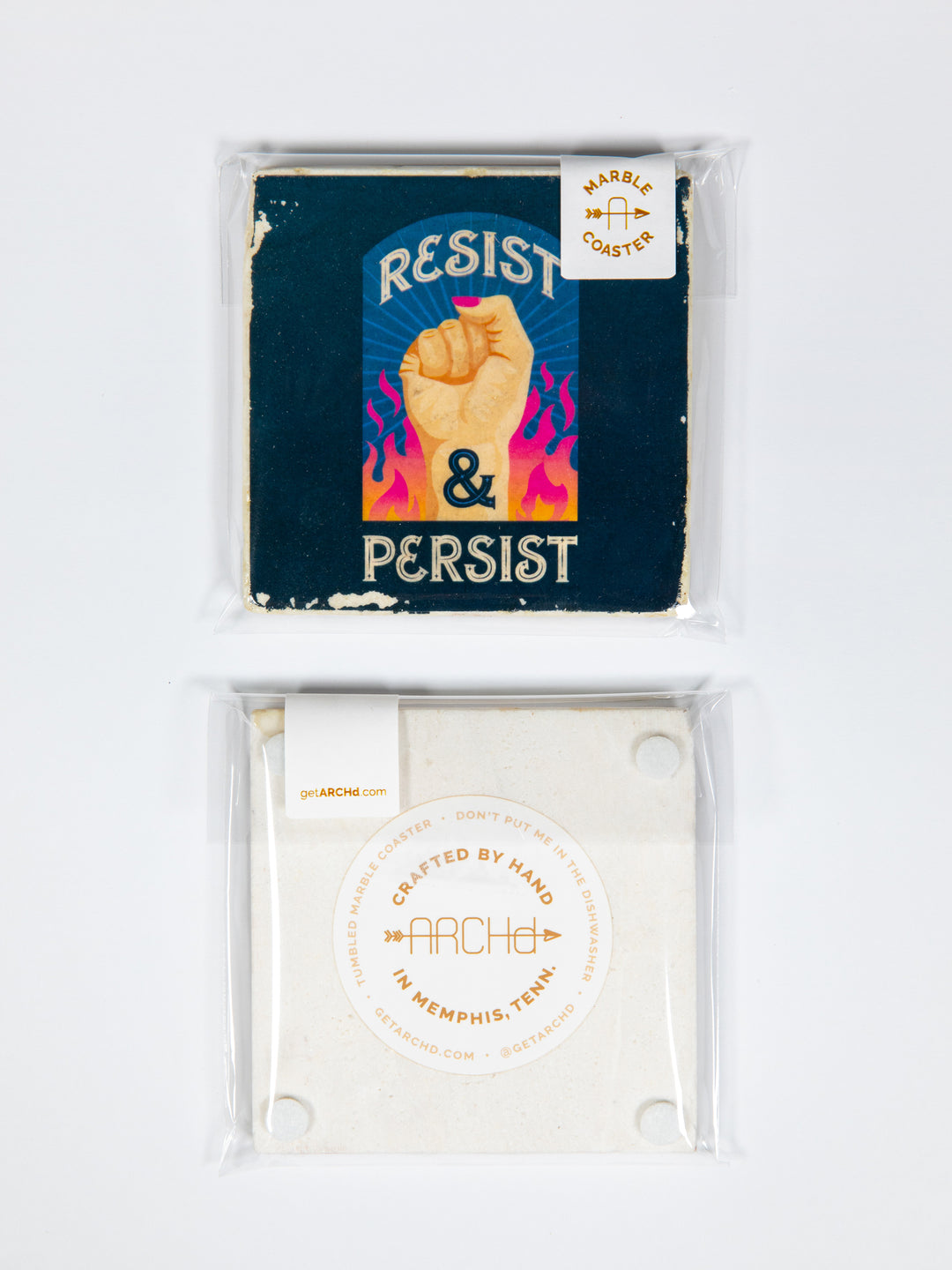 Protest Art, Individual Marble Coaster
