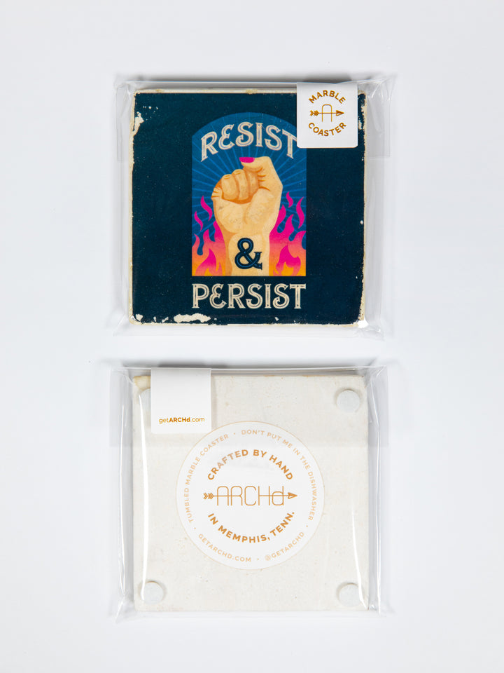 Protest Art, Individual Marble Coaster