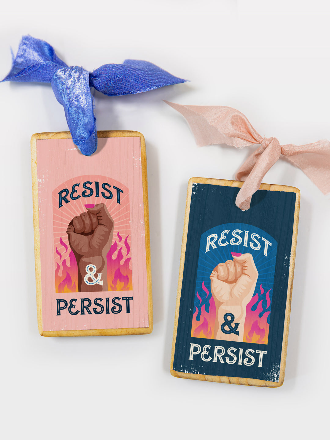 Resist and Persist, Wood Ornament