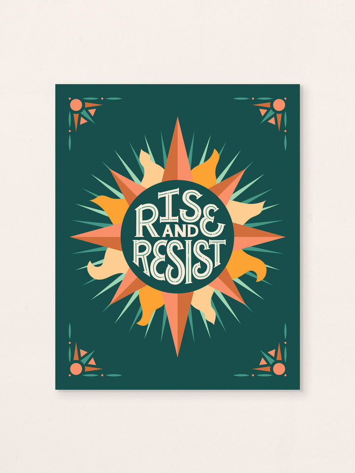 Rise and Resist, Illustrated Art Print