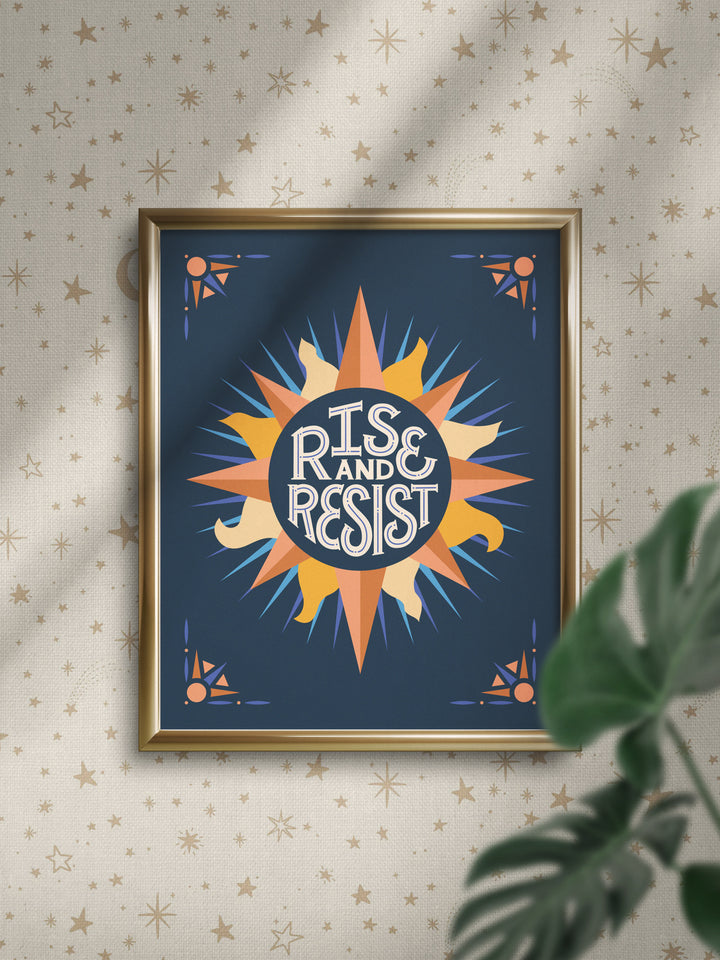 Rise and Resist, Illustrated Art Print