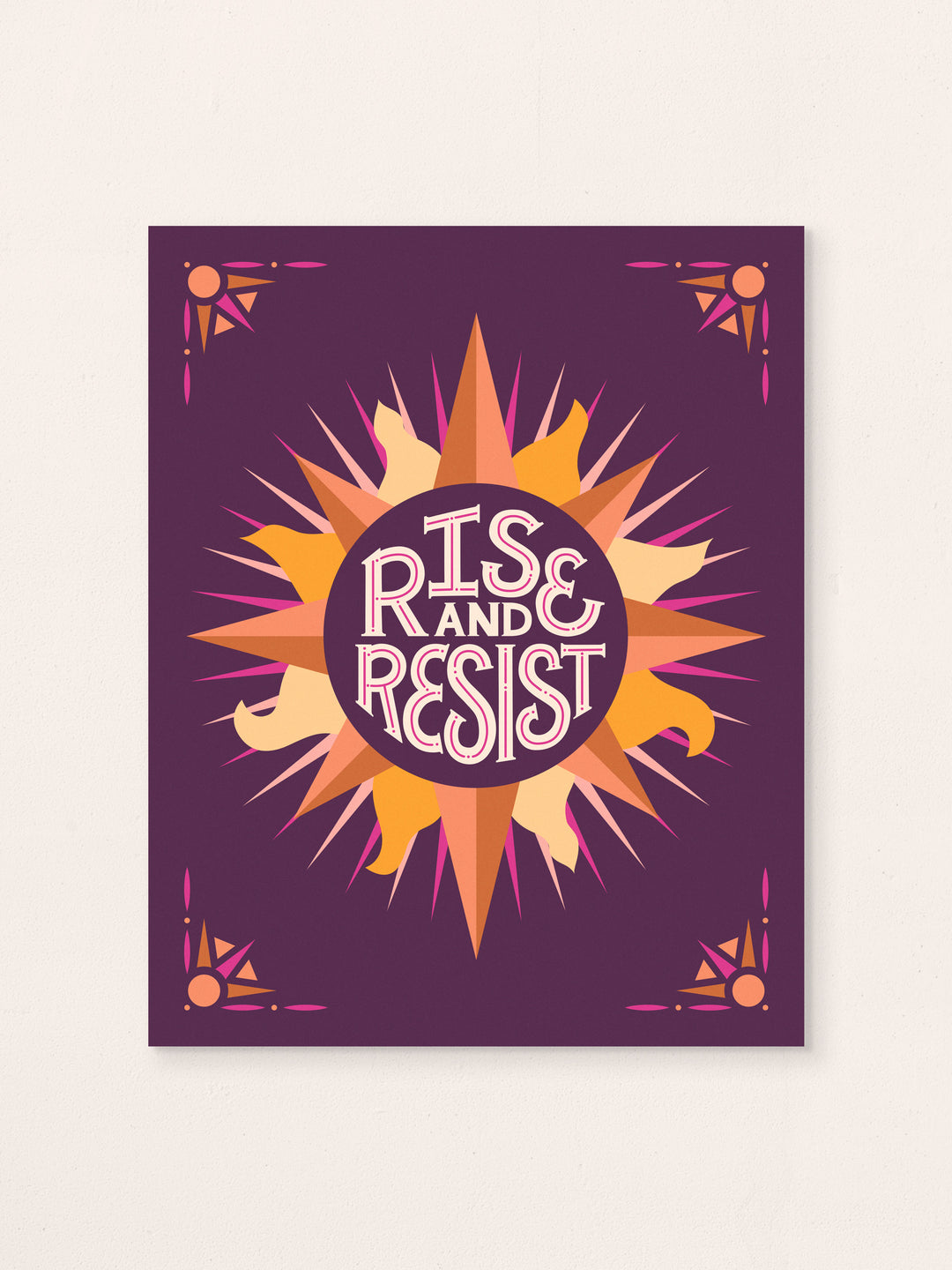 Rise and Resist, Illustrated Art Print