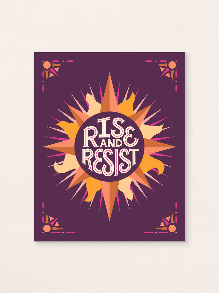 Rise and Resist, Illustrated Art Print