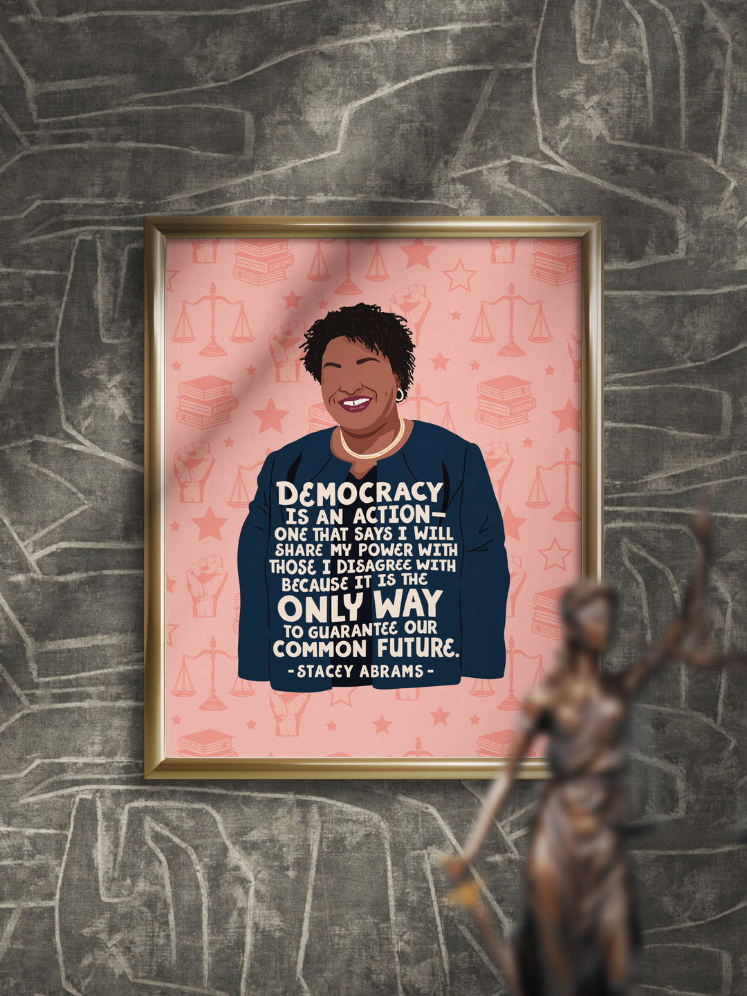Stacey Abrams quote art print