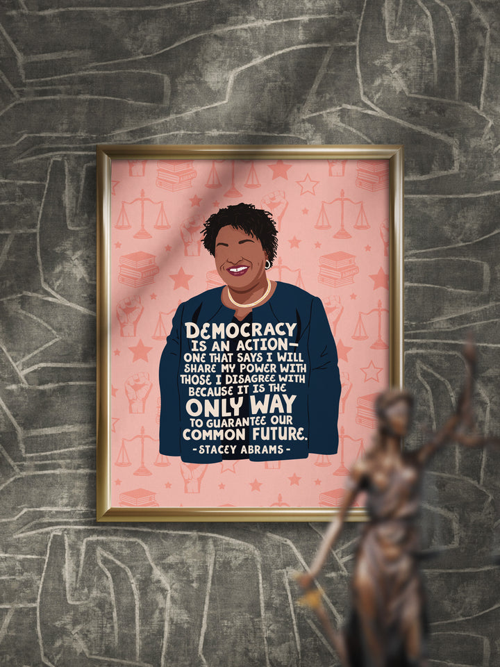 Stacey Abrams quote art print
