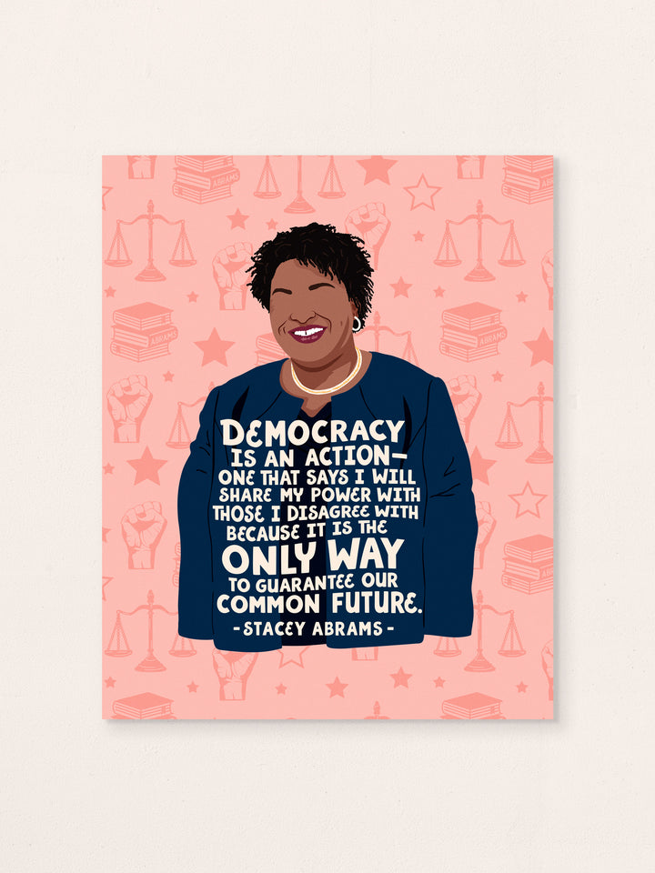 Stacey Abrams quote art print