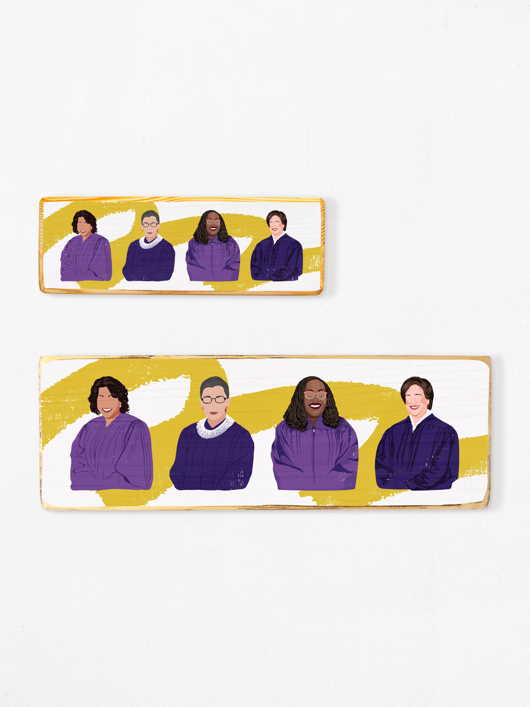 Ms. JD SCOTUS Women Supreme Court Justices Panoramic Wood Art