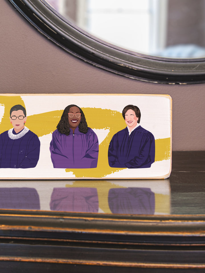 Ms. JD SCOTUS Women Supreme Court Justices Panoramic Wood Art