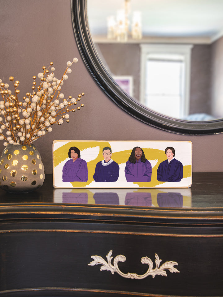 Ms. JD SCOTUS Women Supreme Court Justices Panoramic Wood Art