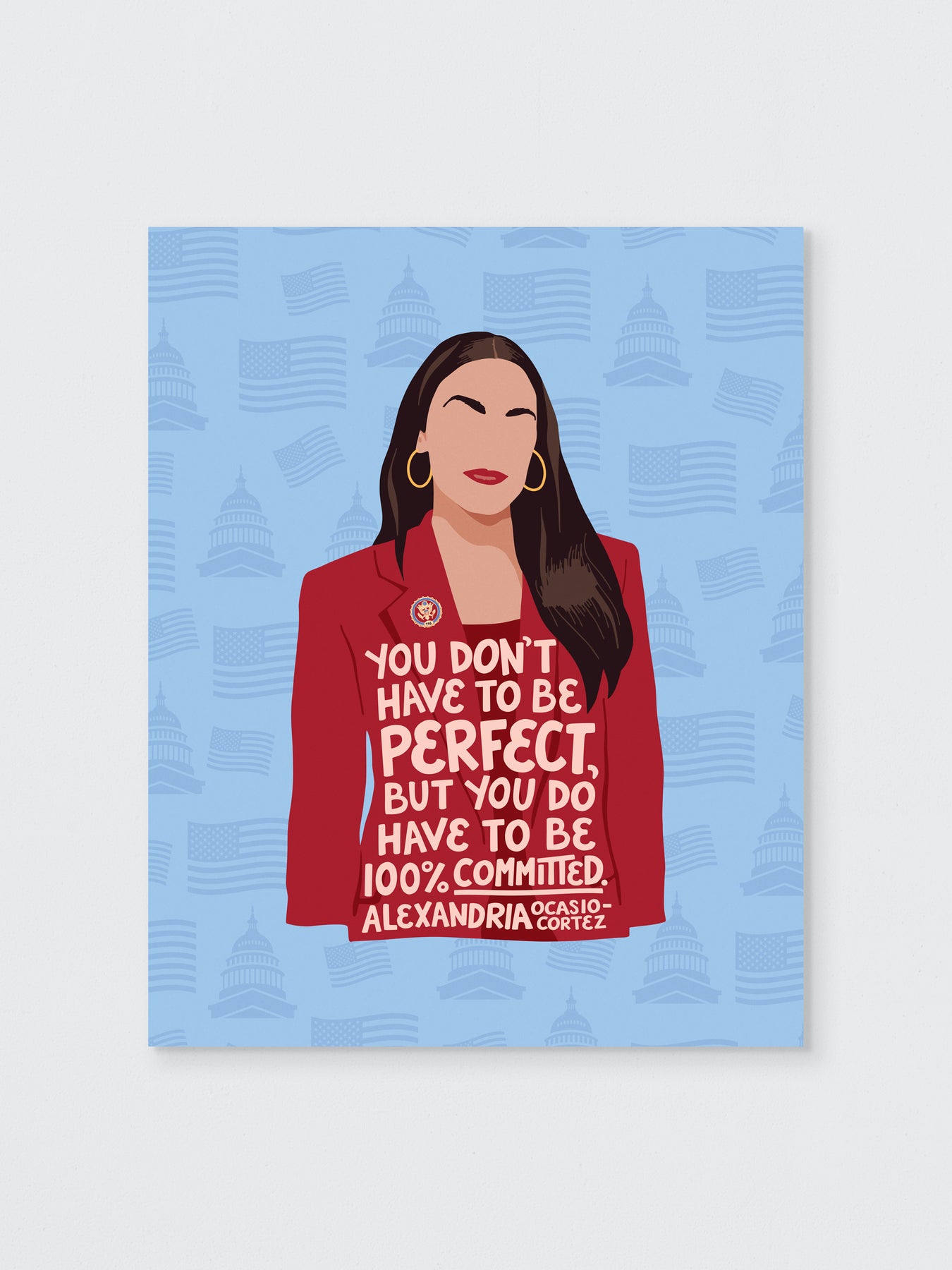 Alexandria Ocasio Cortez (AOC) quote art print – ARCHd