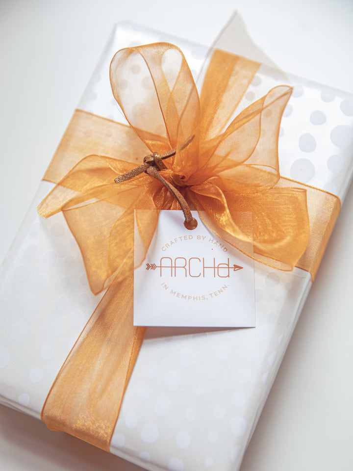 Gift Wrap copper and white variety white background