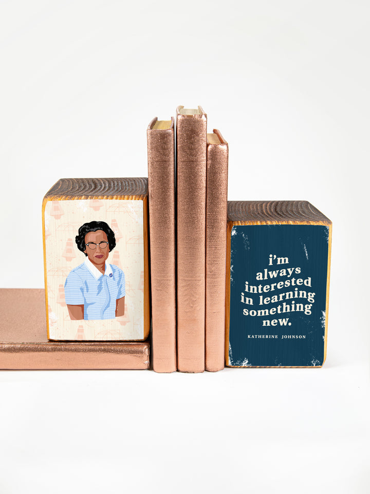 katherine johnson NASA scientist bookend set. Katherine Johnson art