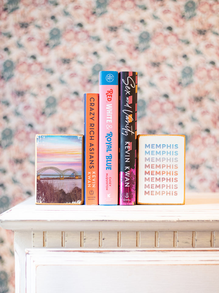 Memphis bridge bookends
