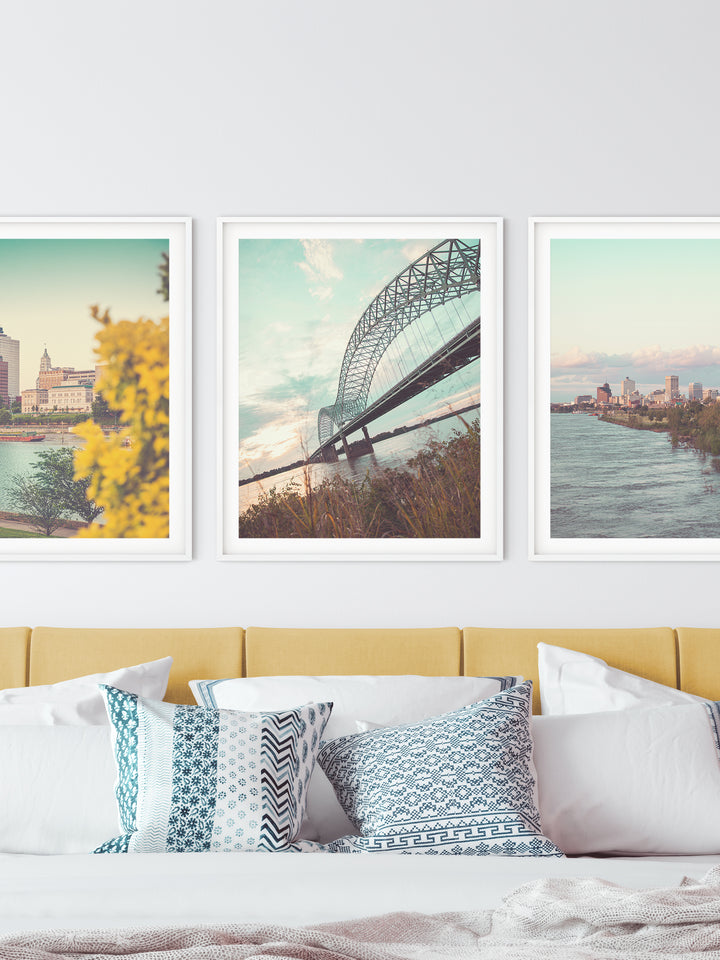 Daytime Memphis bridge photography print