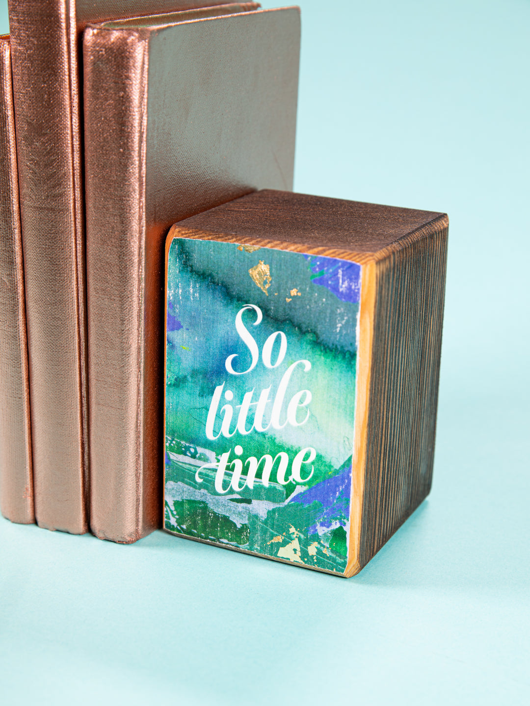 Side view of the right bookend