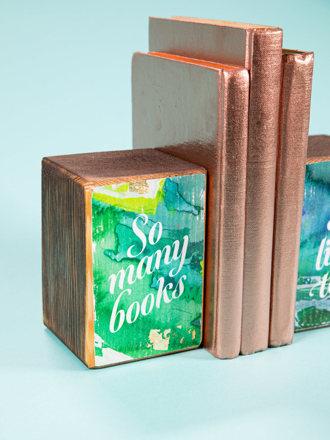 Side view of the left bookend