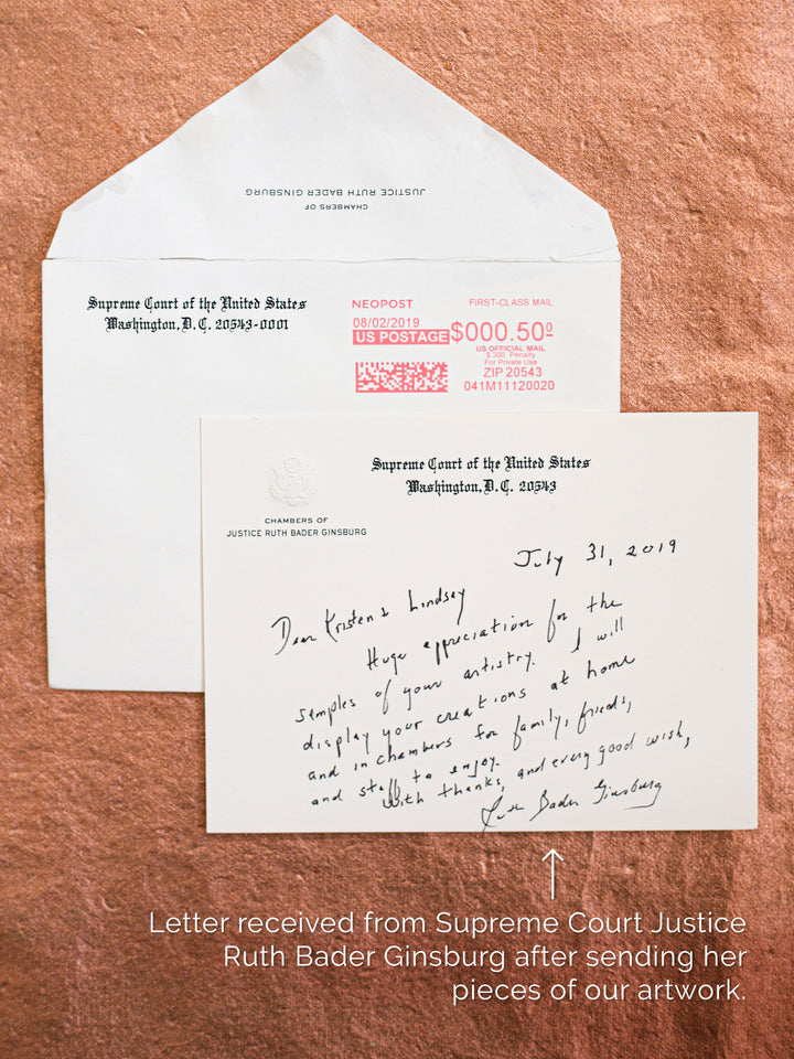 Ruth Bader Ginsburg Dissent Collar art print