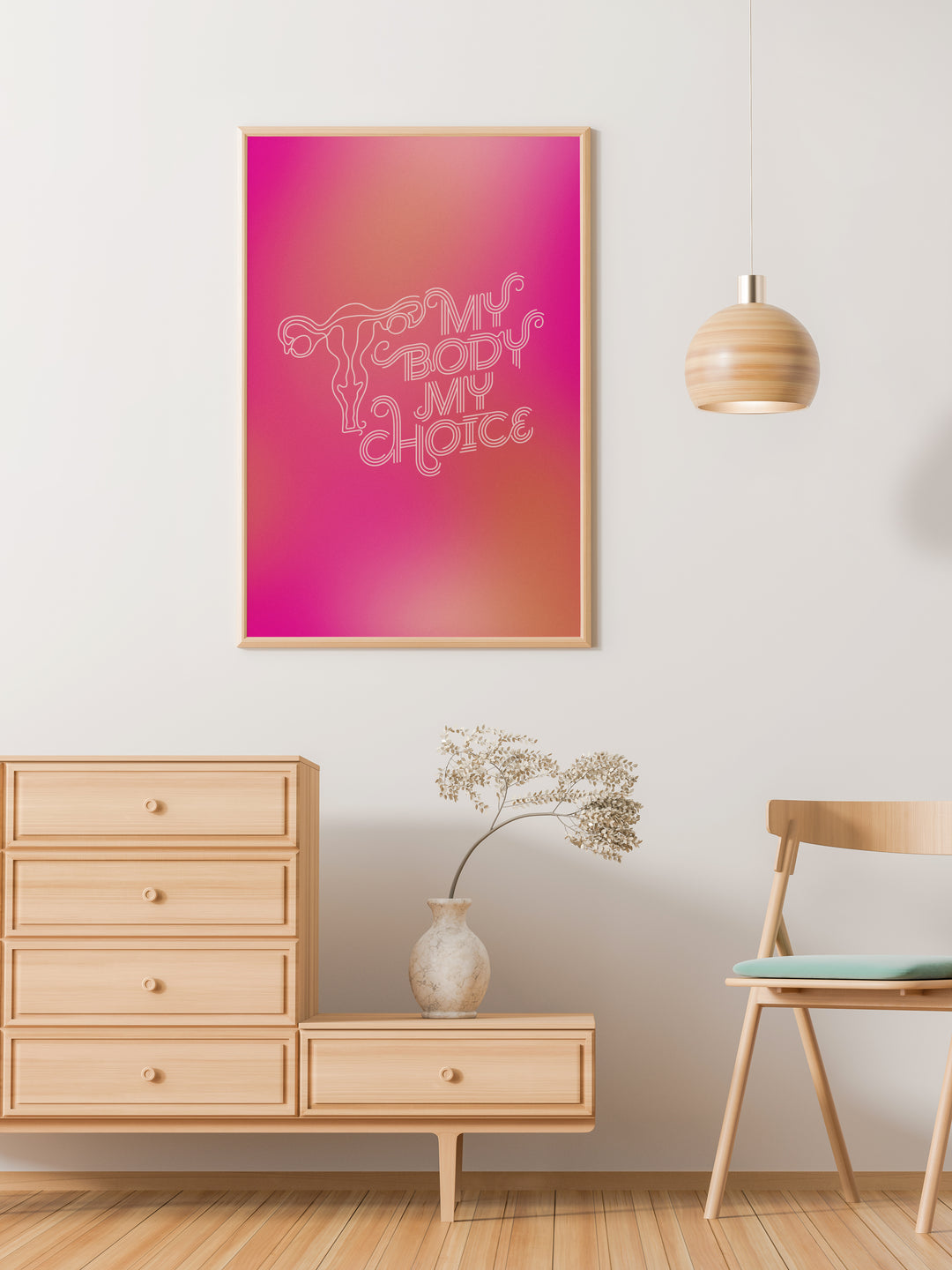 My Body My Choice poster print